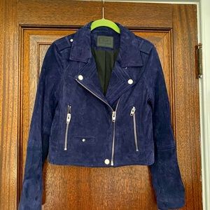 SL8 blue suede leather jacket